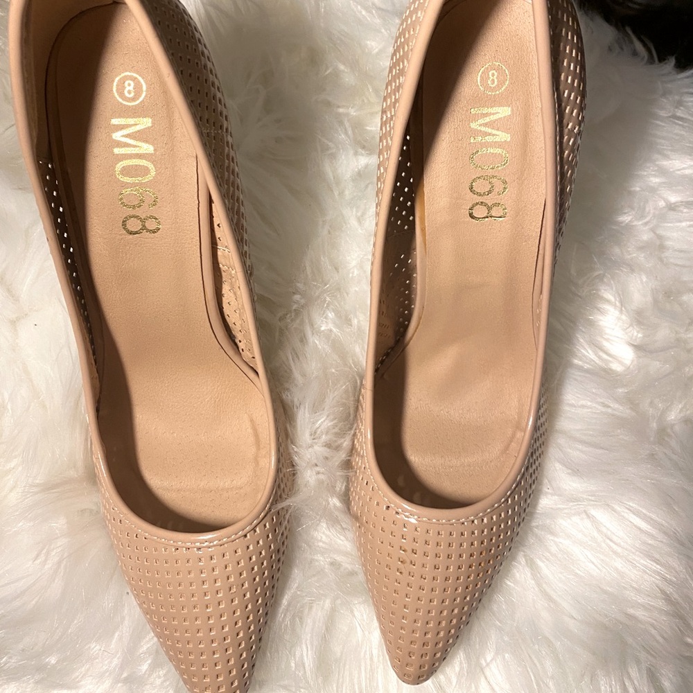 Rose colored high heels